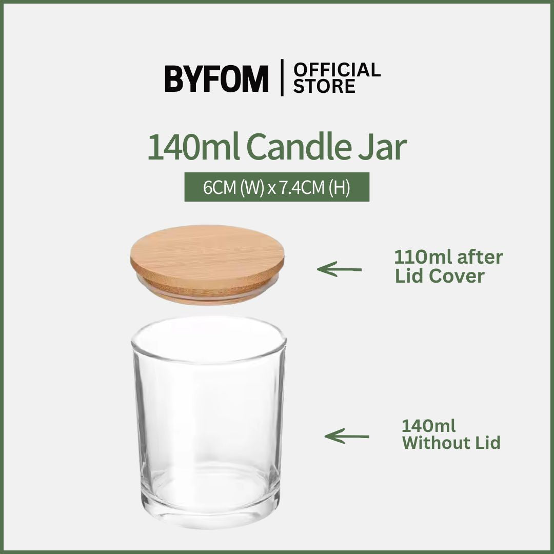 140ml Candle Jar Glass