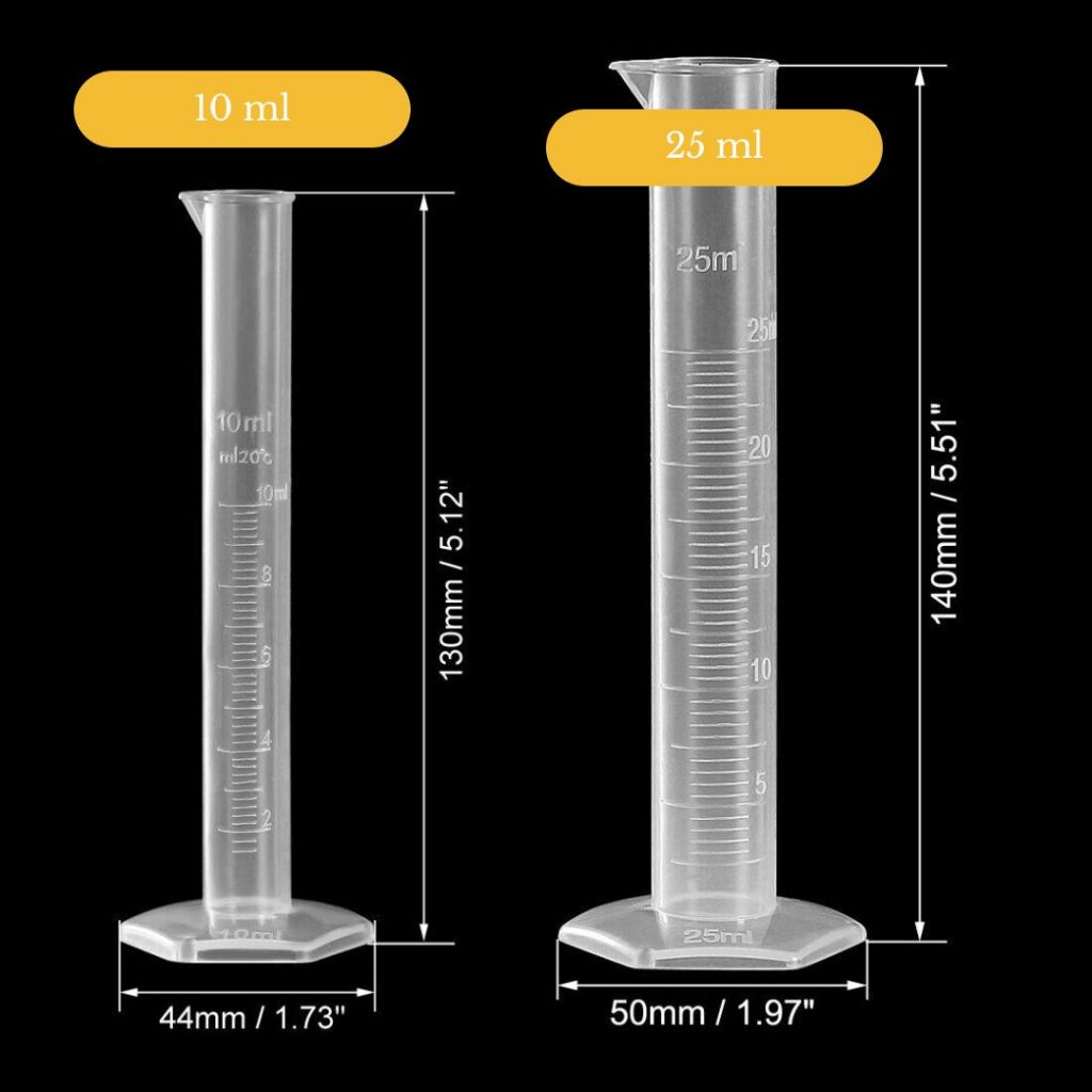 measuring cylinder 10ml 25ml 50ml 100ml 250ml silinder penyukat