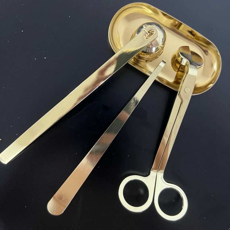 Candle Care Kit Candle Tools Set Candle Wick Trimmer, Candle Wick Dipper, Candle Wick Snuffer
