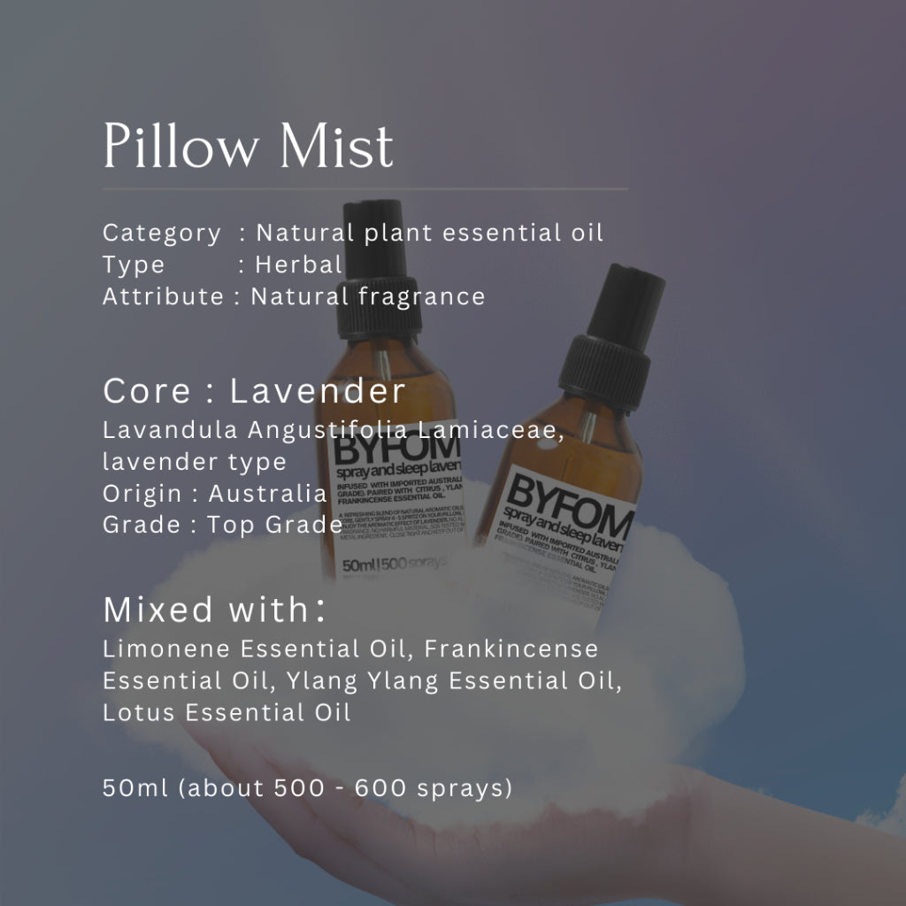 Aromatherapy Lavender Spray | Spray & Sleep Natural Pillow Mist | Natural & No Alcohol
