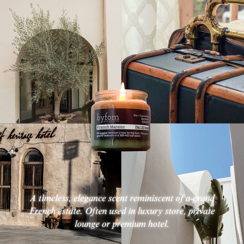 Byfom Scented Candle | Natural Wax | Door Wedding Birthday Surprise Gift Set | Lilin Wangi Aromaterapi