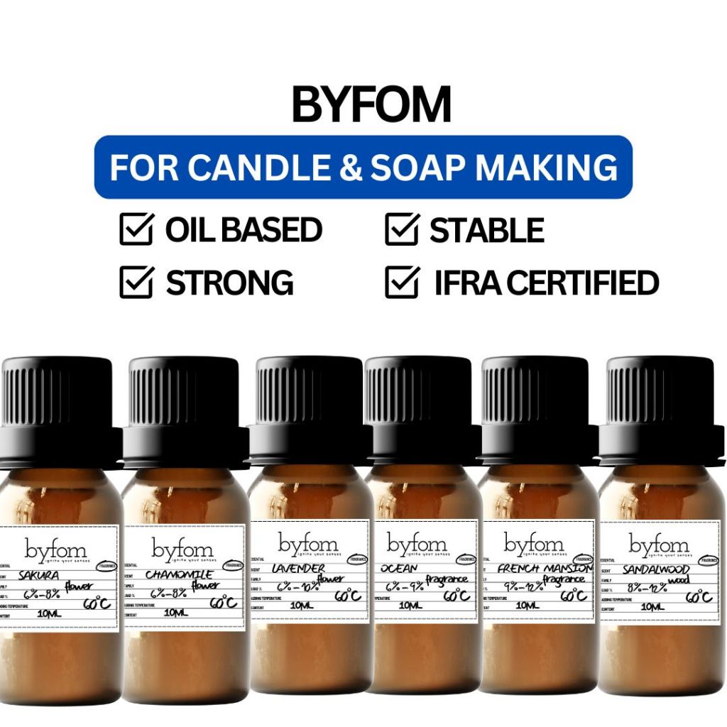 10ml, 50ml, 100ml Byfom Fragrance Oil 100% Pure for Candle, Aromatherapy, Soap, Premium Quality