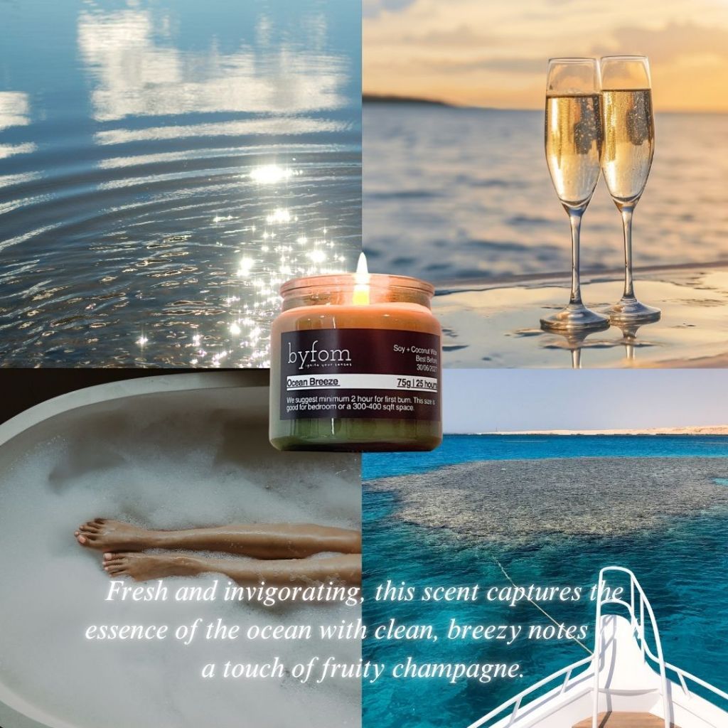 Byfom Scented Candle | Natural Wax | Door Wedding Birthday Surprise Gift Set | Lilin Wangi Aromaterapi