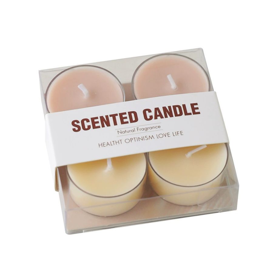High Quality Love an Round Shape Tealight Cups Candle Containers and PVC Box