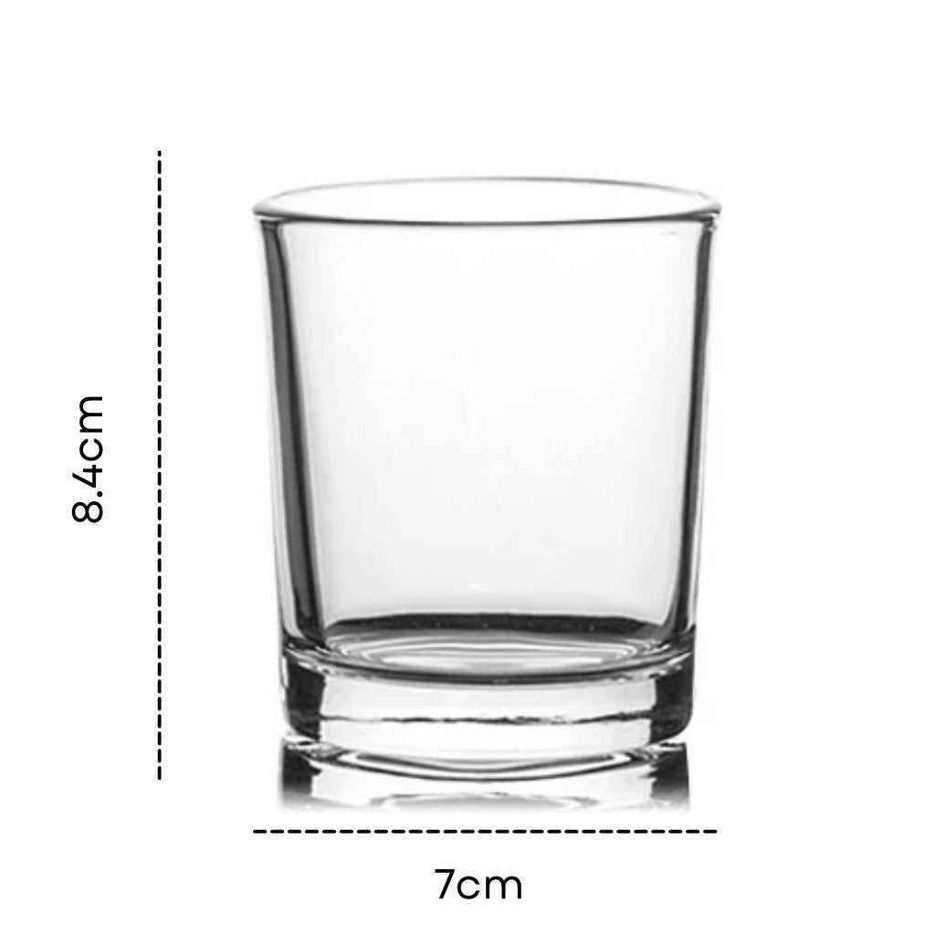 200ml 7cm x 9cm Candle Glass 7cm x 8.4cm