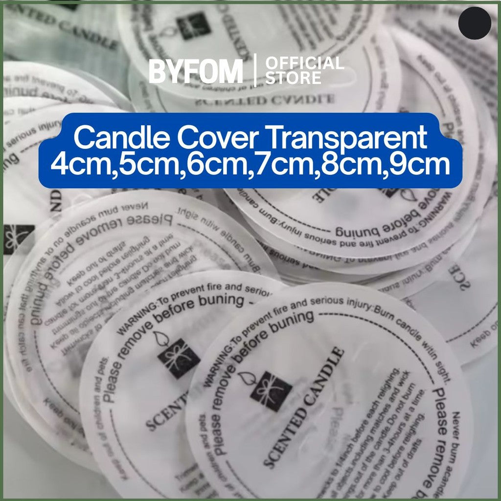 [READY STOCK] DIY Candle Cover Translucent Candle Round Sulfuric Acid Paper Dust Proof Cover