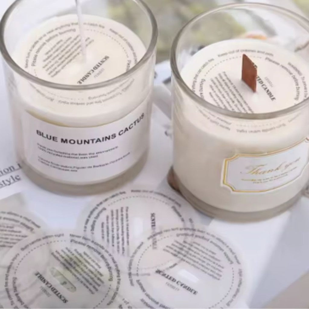 [READY STOCK] DIY Candle Cover Translucent Candle Round Sulfuric Acid Paper Dust Proof Cover