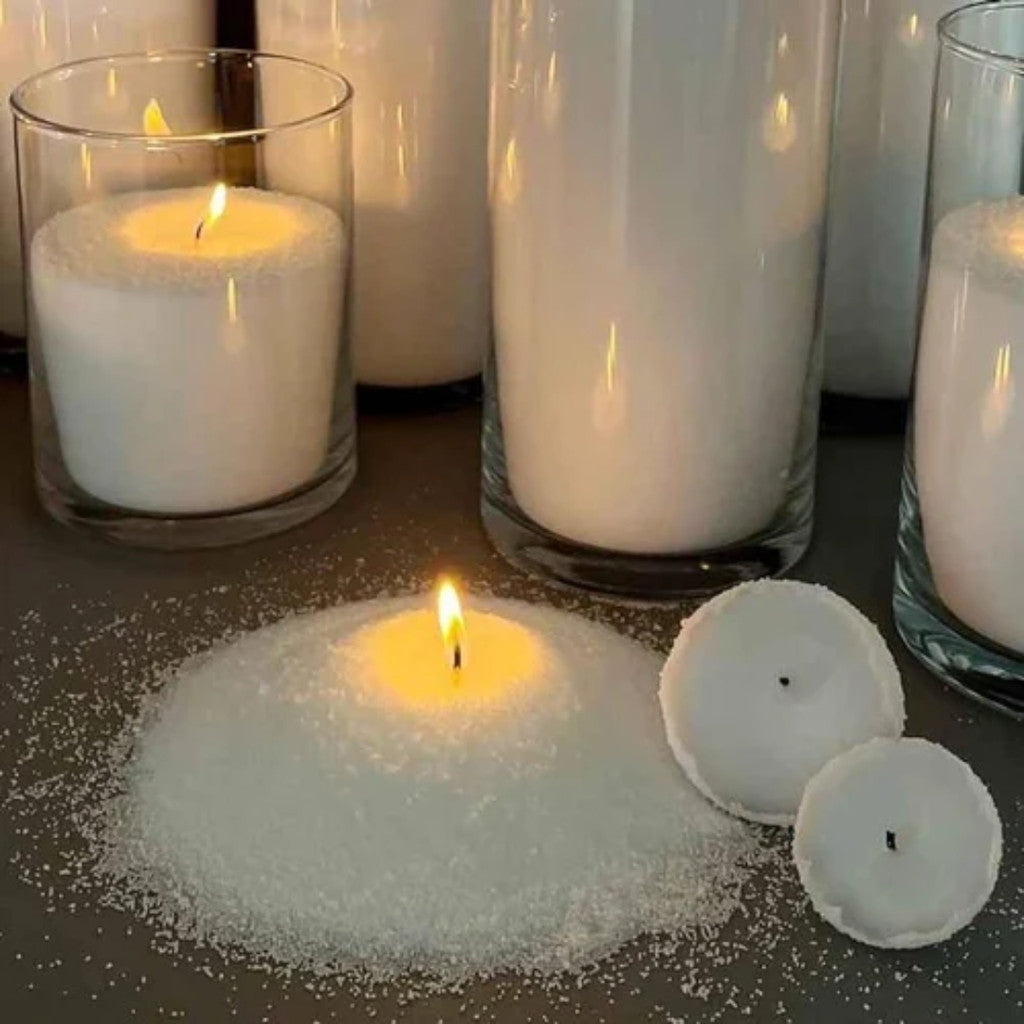 1kg Sand Wax/ Crystallizing Palm Wax / Big Snow Flakes / Lilin Sawit Kristal/ 大冰花蜡
