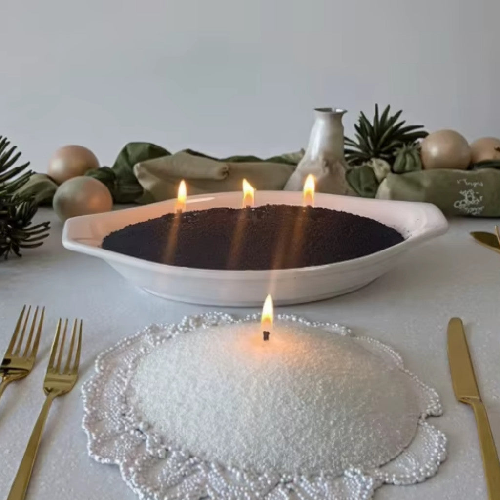 [100Gram / 500Gram] Colorful Sand Wax Candle DIY Pearl Wax Candle Making Snowflake Palm wax for Art | 沙蜡 | Lilin Pasir