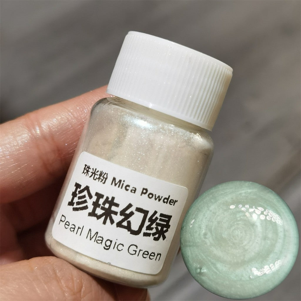 [wholesale] 25ml / 10 gram Mica Pearlescent Powder 48 colours 云母粉 珠光粉 For Slime / uv resin / epoxy resin / soap / candle