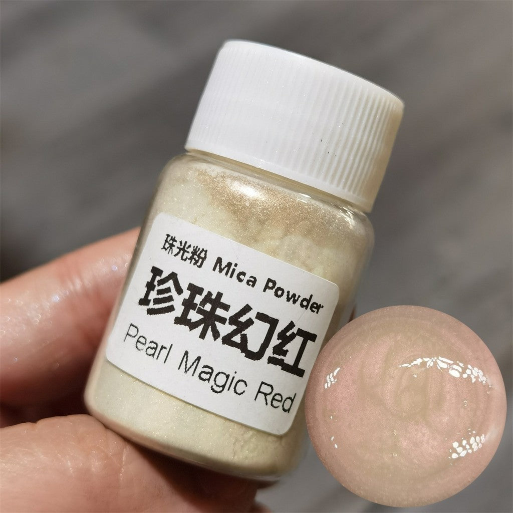 [wholesale] 25ml / 10 gram Mica Pearlescent Powder 48 colours 云母粉 珠光粉 For Slime / uv resin / epoxy resin / soap / candle