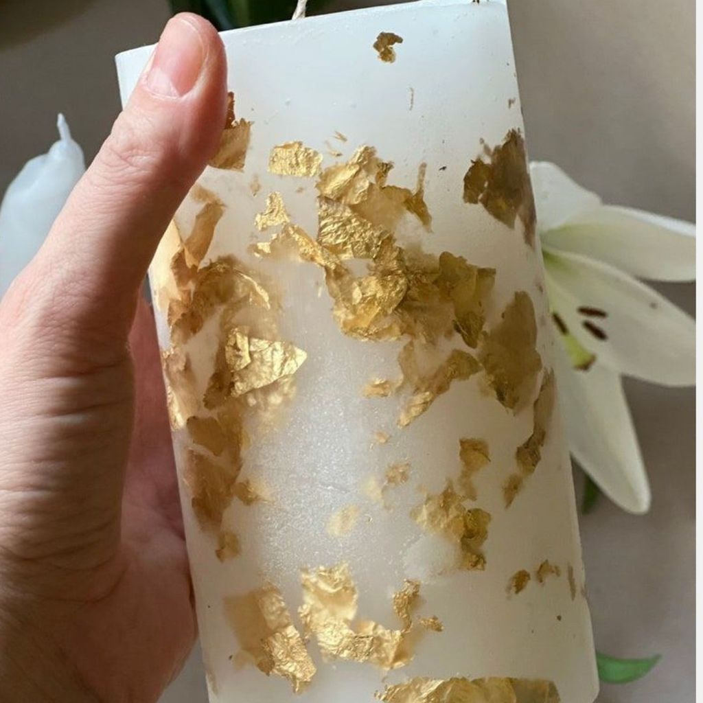 2G Edible Grade Genuine Gold Leaf Schabin Flakes 2G 24K Gold Decorative Rose Gold Silver