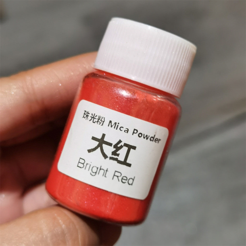 [wholesale] 25ml / 10 gram Mica Pearlescent Powder 48 colours 云母粉 珠光粉 For Slime / uv resin / epoxy resin / soap / candle