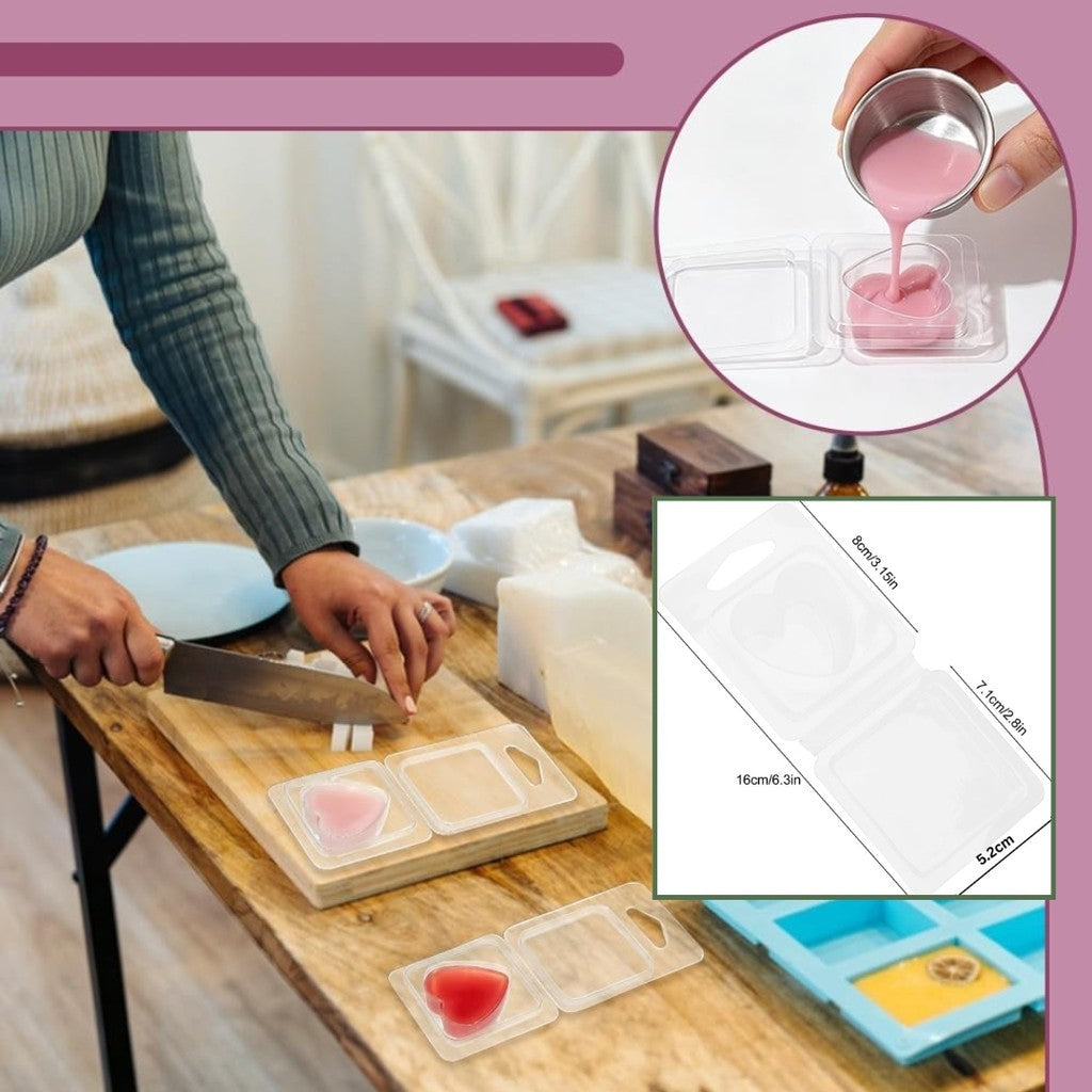 6 slots and 1 slot Wax Melt Containers Clamshells For Tarts Wax Melts Acuan Cair Lilin