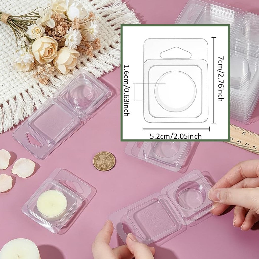 6 slots and 1 slot Wax Melt Containers Clamshells For Tarts Wax Melts Acuan Cair Lilin