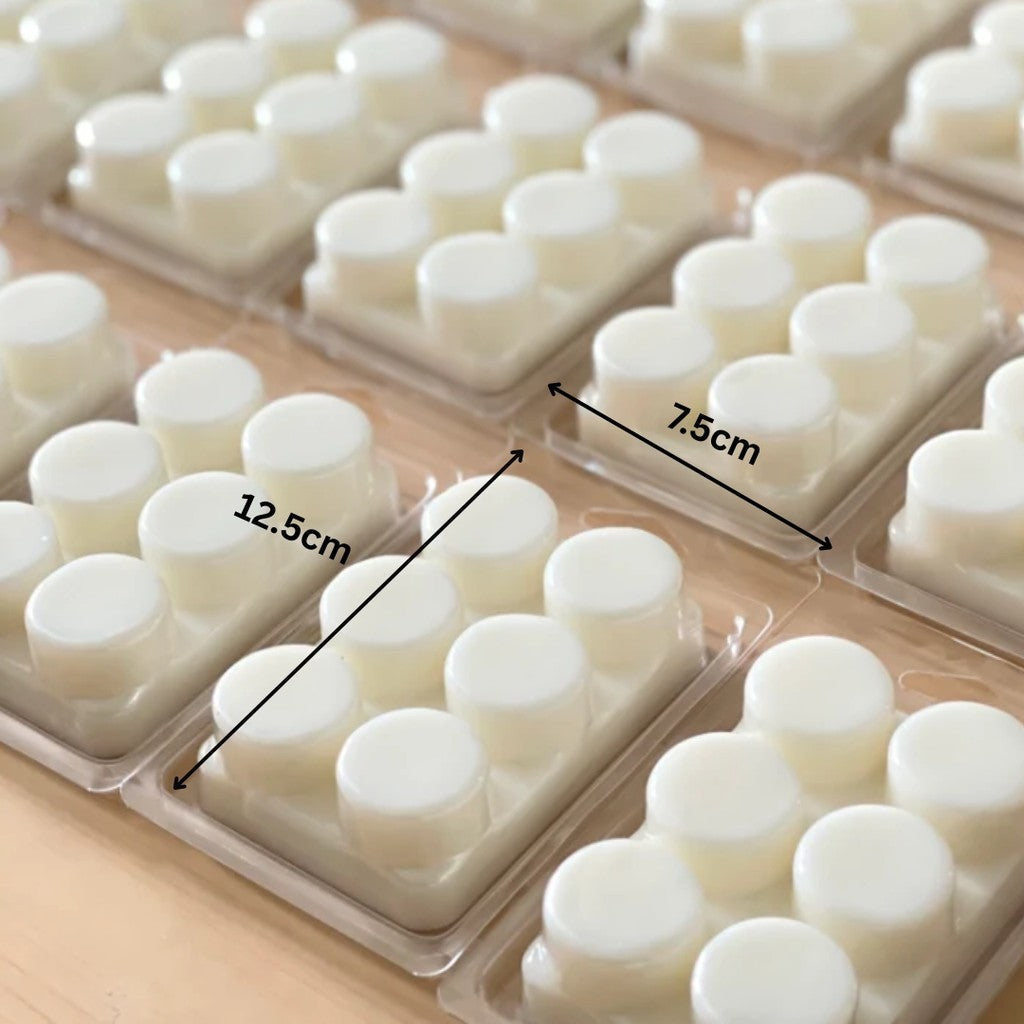 6 slots and 1 slot Wax Melt Containers Clamshells For Tarts Wax Melts Acuan Cair Lilin