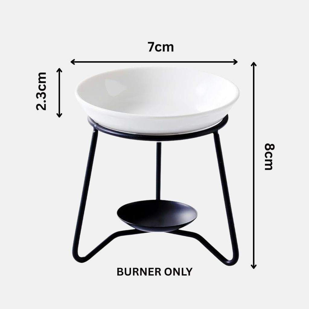 Minimalist Ceramic Incense Oil Burner Aroma Burner Wax Melt Warmer Tealight Candle Melt Burne
