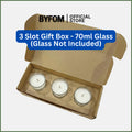 BYFOM GIFT BOX [3 SLOT GIFT BOX] FOR 70ML GLASS