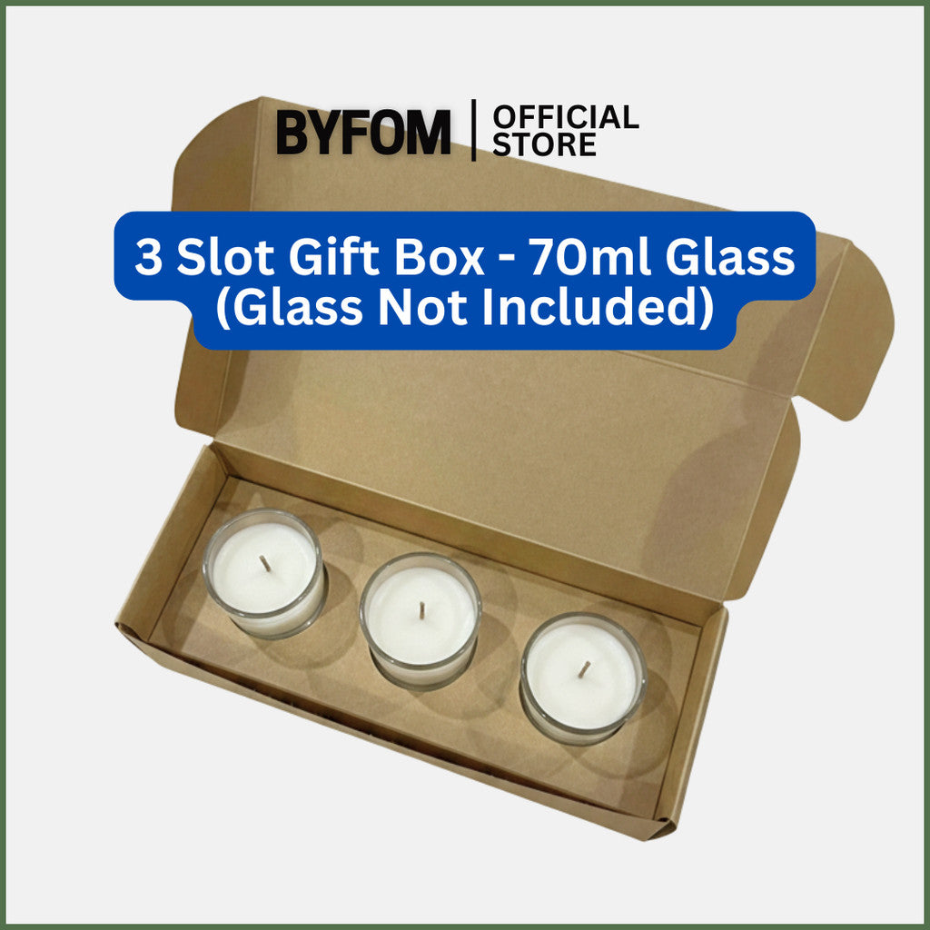 BYFOM GIFT BOX [3 SLOT GIFT BOX] FOR 70ML GLASS