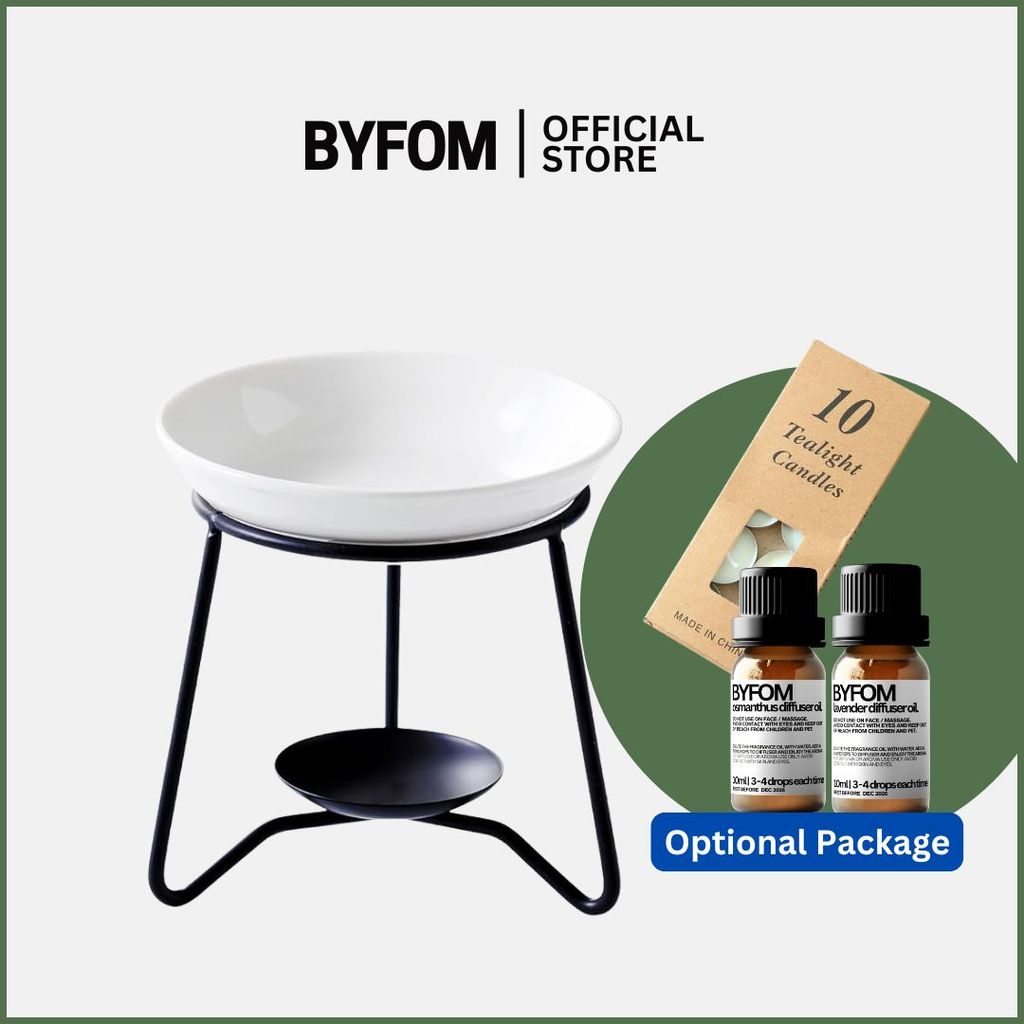 Minimalist Ceramic Incense Oil Burner Aroma Burner Wax Melt Warmer Tealight Candle Melt Burne