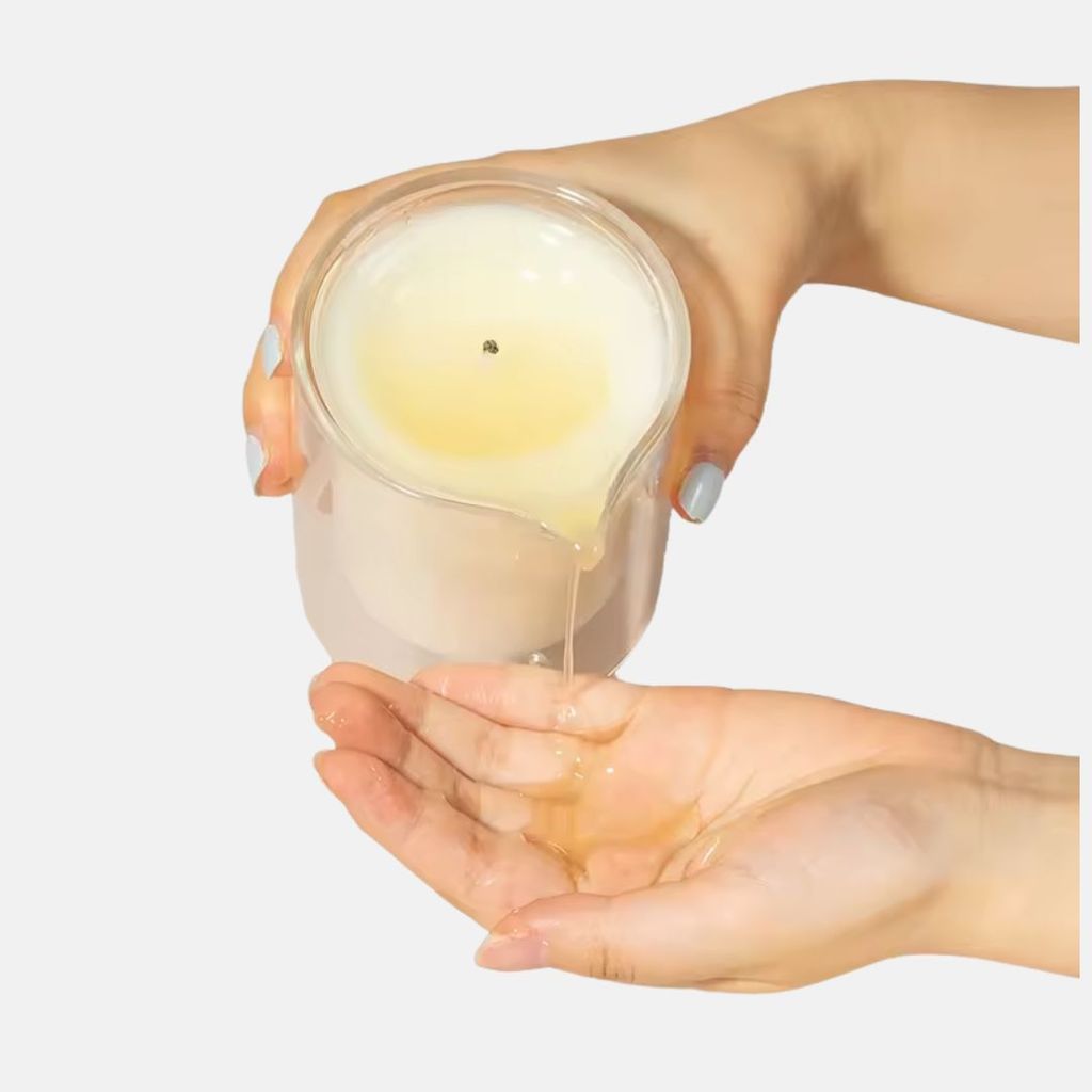 200ml Double Layer Massage Candle Jar 8cm x 9.6cm High Quality
